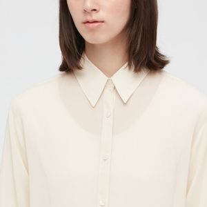 Uniqlo U sheer long sleeve shirt